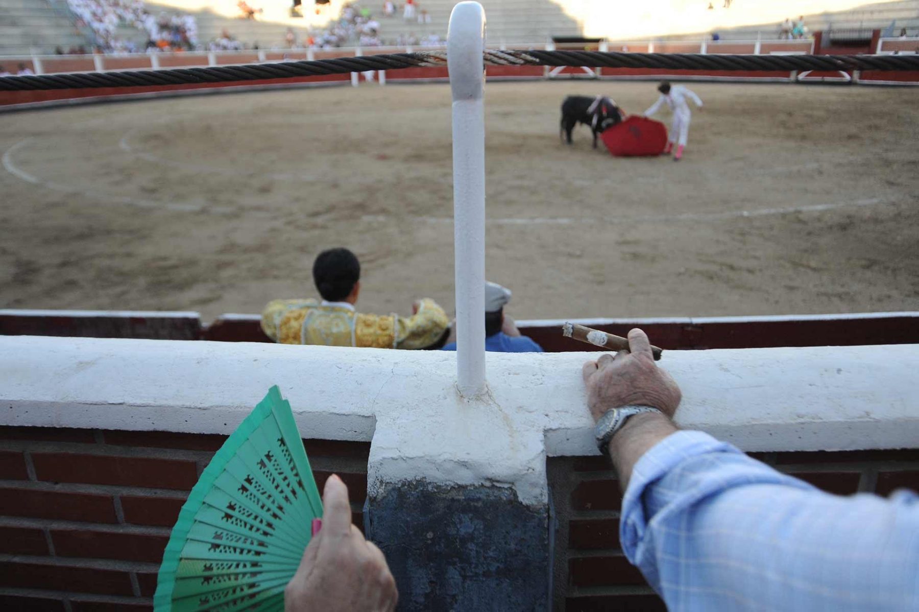 Fan and Cigar. The bullfights in San Sebastian de los Reyes. Spain, 2009